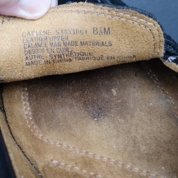 Naturalizer Ladies Size 8 1/2 Carlene Leather Upper Black Loafers - Picture 7 of 8